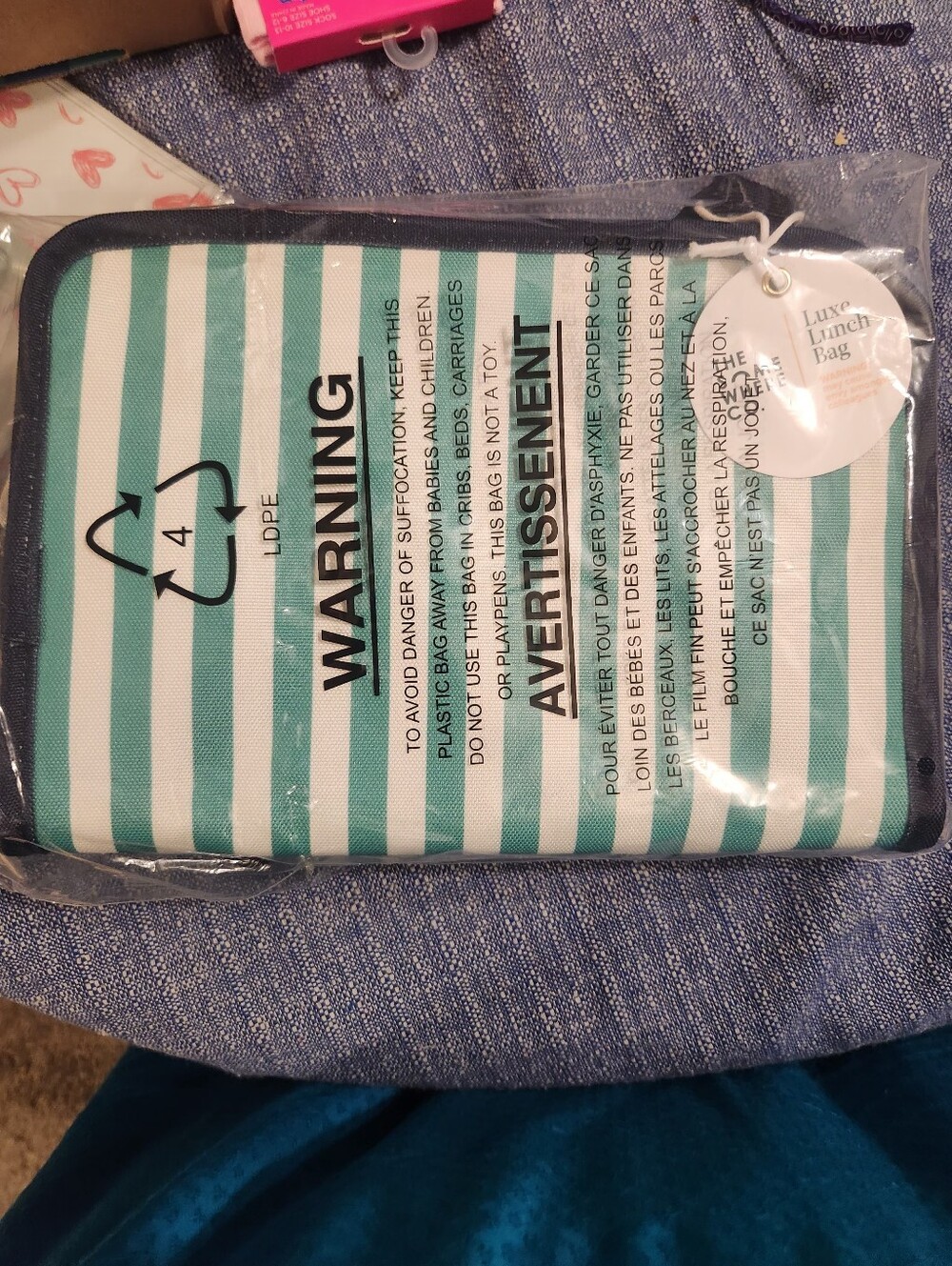 The Some Wher CO. RIVIERA Striped Lunch Bag - Picture 5 of 5